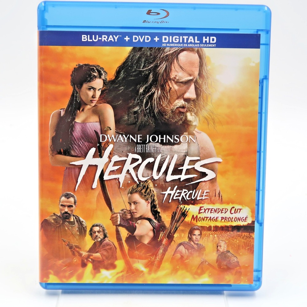 Hercules Blu-ray DVD 2014 Dwayne Johnson Extended Cut Paramount Pictures
